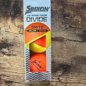 Srixon Divide Golf Balls - Yellow and Orange